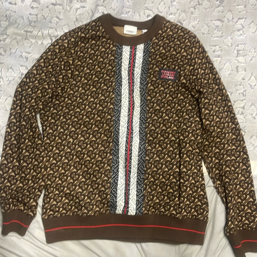 Burberry London England original Print Sweatshirt Size Small P